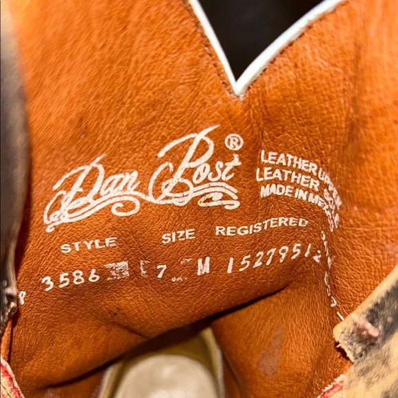 Women’s Dan Post American Flag Cowboy Boots - Picture 7 of 8